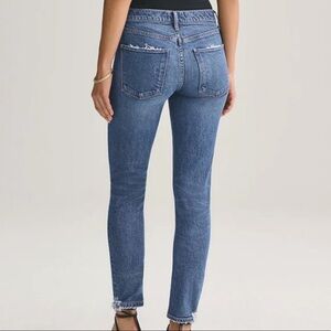 AGOLDE Toni Stratosphere Medium Wash Mid-Rise Straight Slim Leg Jeans Size 24